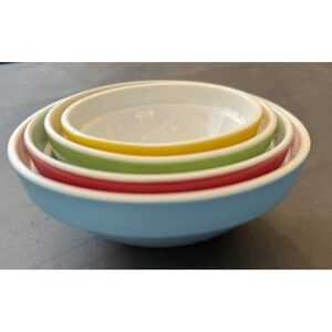 Tasty Sm. Condiment Bowls 4pc. Yellow Green Red and Blue